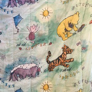 Vintage Disney Winnie the Pooh Full Comforter 4 Seasons